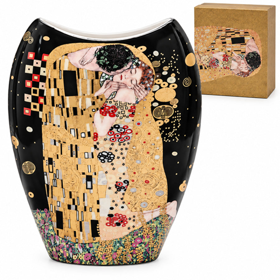 Gustav Klimt "The Kiss" Porcelain Vase, Queen Isabell