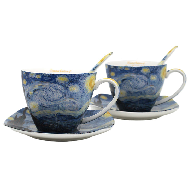 Van Gogh "Starry Night" Porcelain Cups, 2x250 ml, Set of 2, Queen Isabell