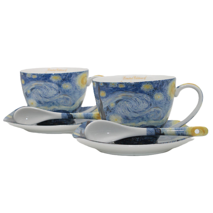 Van Gogh "Starry Night" Porcelain Cups, 2x250 ml, Set of 2, Queen Isabell