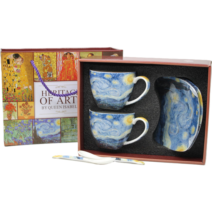 Van Gogh "Starry Night" Porcelain Cups, 2x250 ml, Set of 2, Queen Isabell