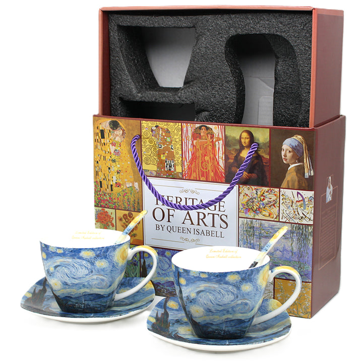 Van Gogh "Starry Night" Porcelain Cups, 2x250 ml, Set of 2, Queen Isabell