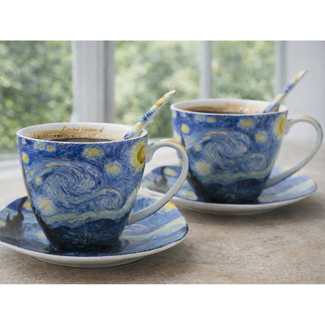 Van Gogh "Starry Night" Porcelain Cups, 2x250 ml, Set of 2, Queen Isabell