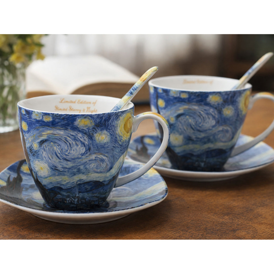 Van Gogh "Starry Night" Porcelain Cups, 2x250 ml, Set of 2, Queen Isabell