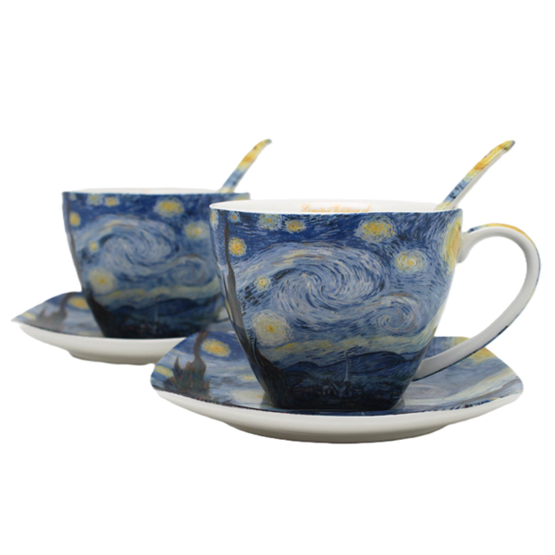 Van Gogh "Starry Night" Porcelain Cups, 2x250 ml, Set, Queen Isabell
