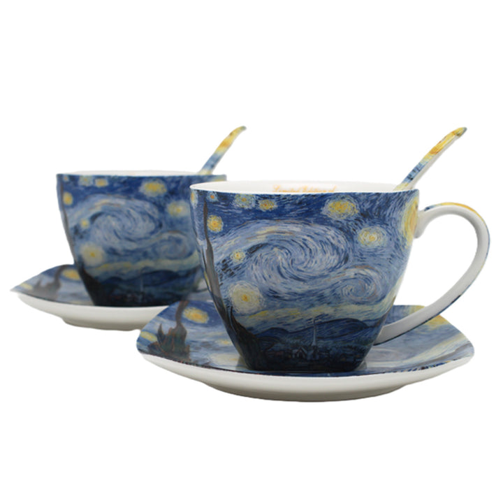 Van Gogh "Starry Night" Porcelain Cups, 2x250 ml, Set, Queen Isabell