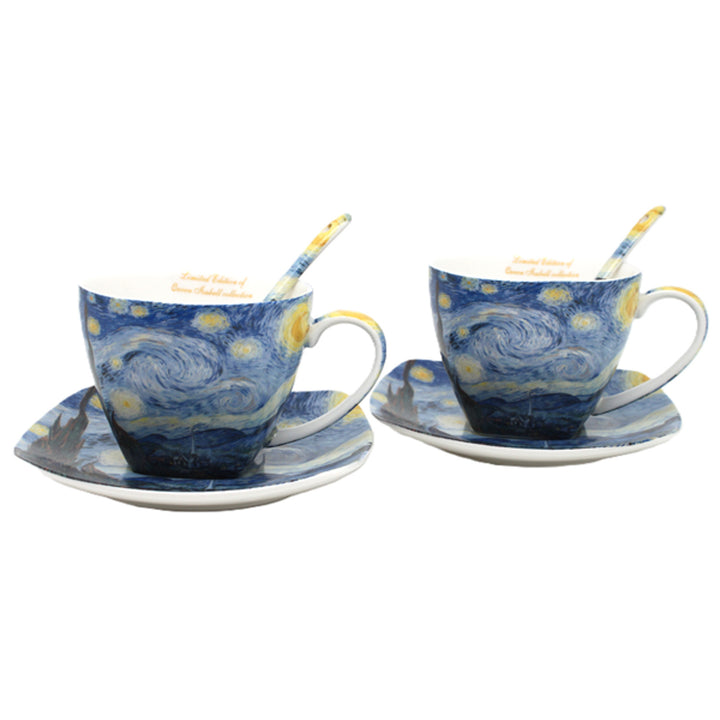 Van Gogh "Starry Night" Porcelain Cups, 2x250 ml, Set, Queen Isabell