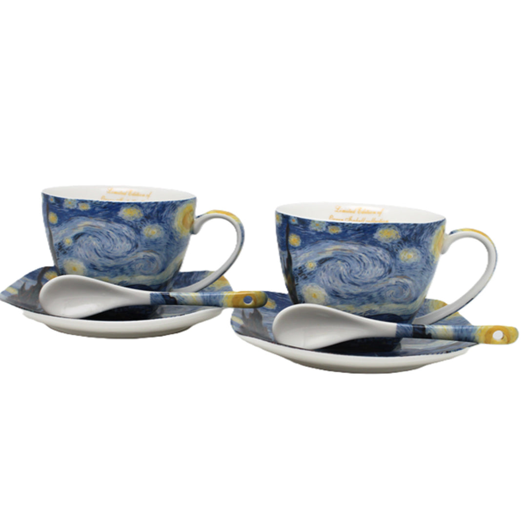 Van Gogh "Starry Night" Porcelain Cups, 2x250 ml, Set, Queen Isabell