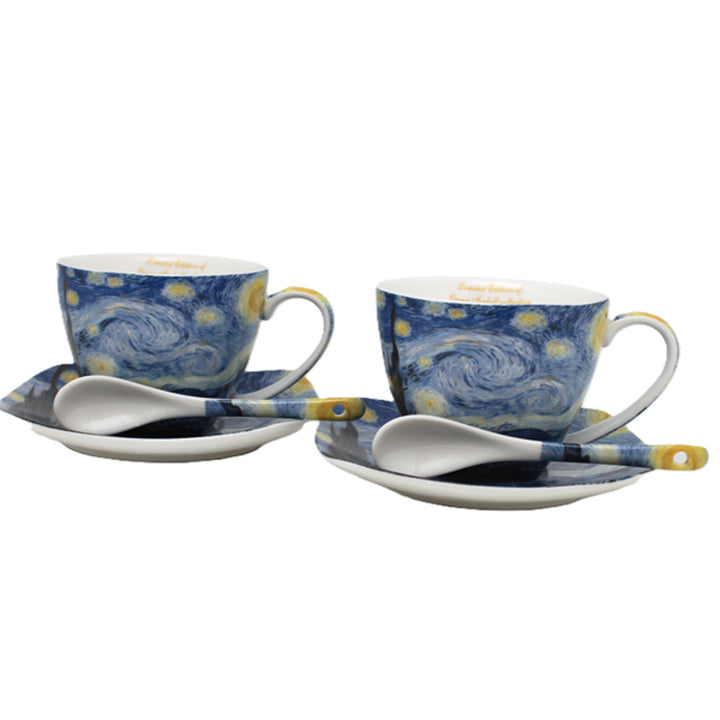 Van Gogh "Starry Night" Porcelain Cups, 2x250 ml, Set, Queen Isabell