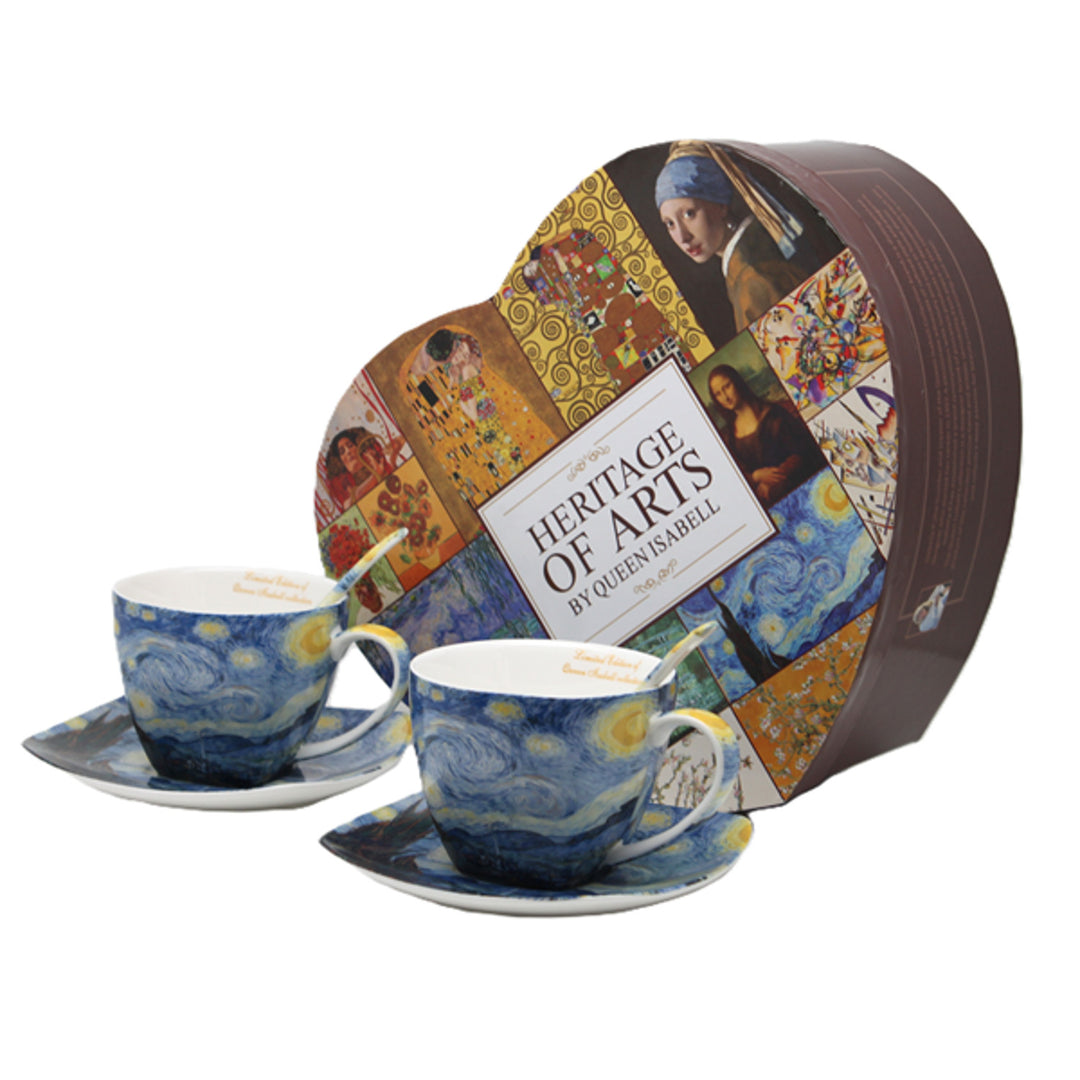 Van Gogh "Starry Night" Porcelain Cups, 2x250 ml, Set, Queen Isabell