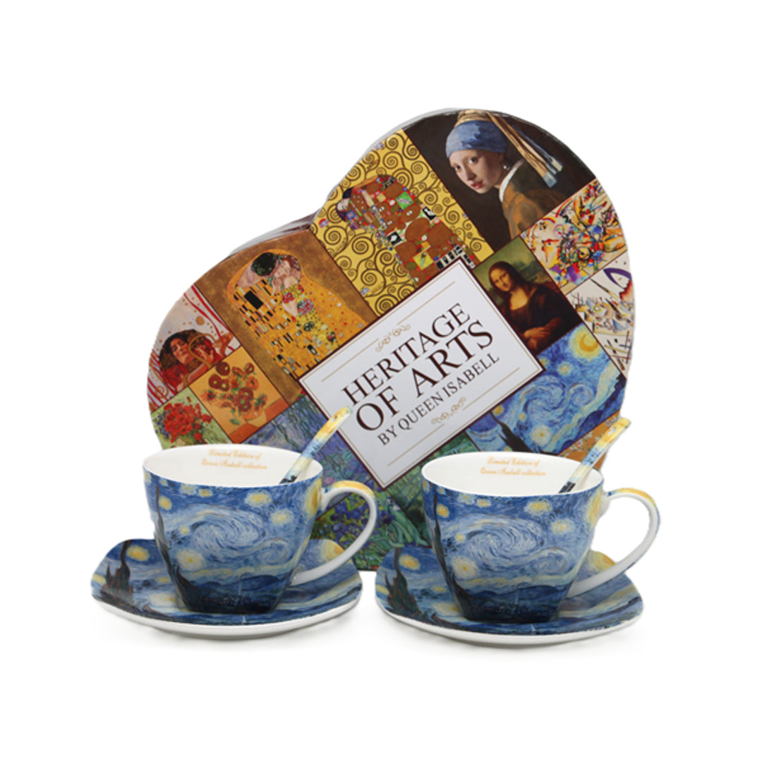 Van Gogh "Starry Night" Porcelain Cups, 2x250 ml, Set, Queen Isabell
