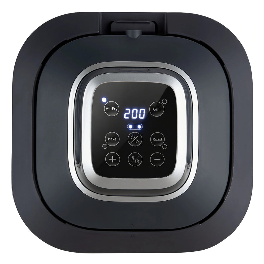 LOVIO PureFry Ultra Crisp LVAF003BK Oil-Free Air Fryer, 4L + 1.5L, 1550W, Black, Glass Baskets