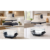 LOVIO PureFry Ultra Crisp LVAF003BE Oil-Free Air Fryer, 4L + 1.5L, 1550W, Beige, with Glass Bowls