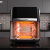 LOVIO DualHeat XXL Ceramic LVAF004BK 9L 2000W Oil-Free Air Fryer, Black