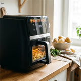 LOVIO DualHeat XXL Ceramic LVAF004BK 9L 2000W Oil-Free Air Fryer, Black