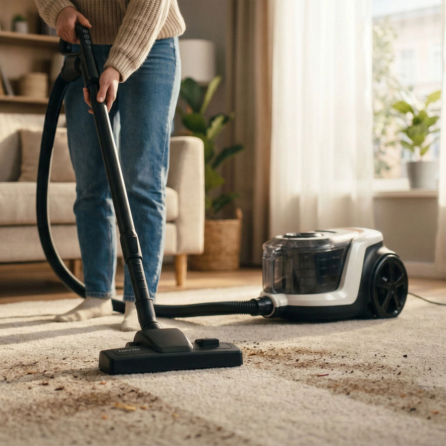 LOVIO VacuuFlex L PRO LVCVC004 Bagless Vacuum Cleaner, 899W, 3L, with Remote Control