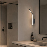 Tilmann Indoor Wall Sconce, Black, 10W LED, 550 lm, 4000K, H36 cm, IP44, Touch-Activated, 75088