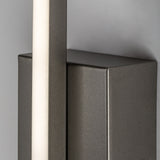 Tilmann Indoor Wall Sconce, Gunmetal, 10W LED, 550 lm, 4000K, H36 cm, IP44, Touch Control, 75,000