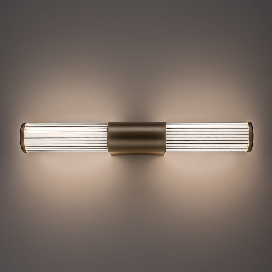 Bathroom Wall Sconce, Calyn, LED 8W, 4000K, 620 lm, L40 cm, Gold, IP44, 75104