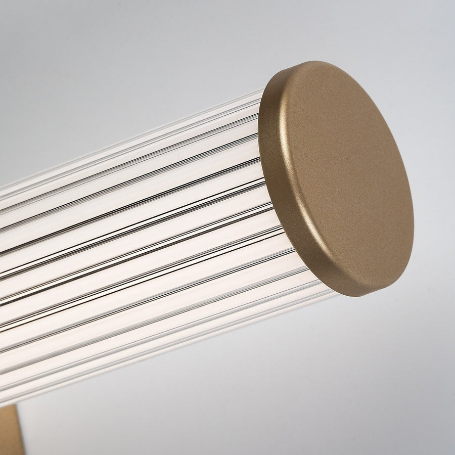 Bathroom Wall Sconce, Calyn, LED 8W, 4000K, 620 lm, L40 cm, Gold, IP44, 75104
