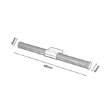 Bathroom Wall Sconce, Calyn, LED 15W, 4000K, 1450 lm, L60 cm, Gold, IP44, 75105