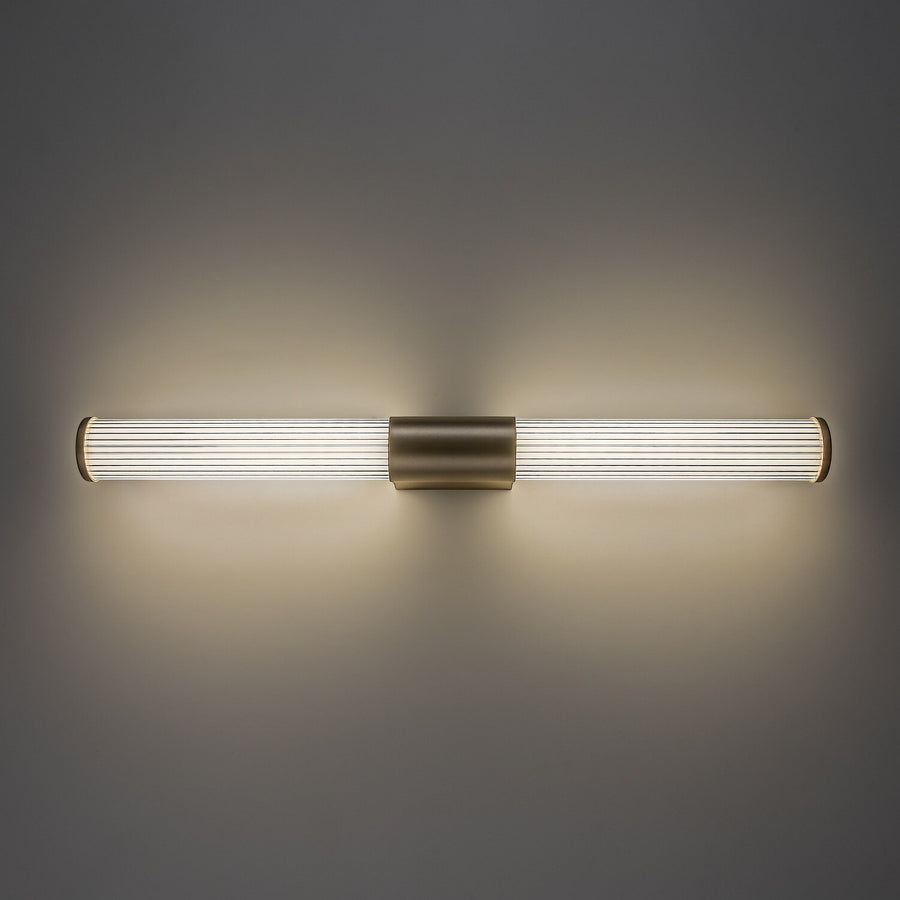 Bathroom Wall Sconce, Calyn, LED 15W, 4000K, 1450 lm, L60 cm, Gold, IP44, 75105