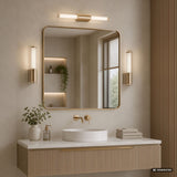 Bathroom Wall Sconce, Calyn, LED 6W, 4000K, 530 lm, H29 cm, Gold, IP44, 75106