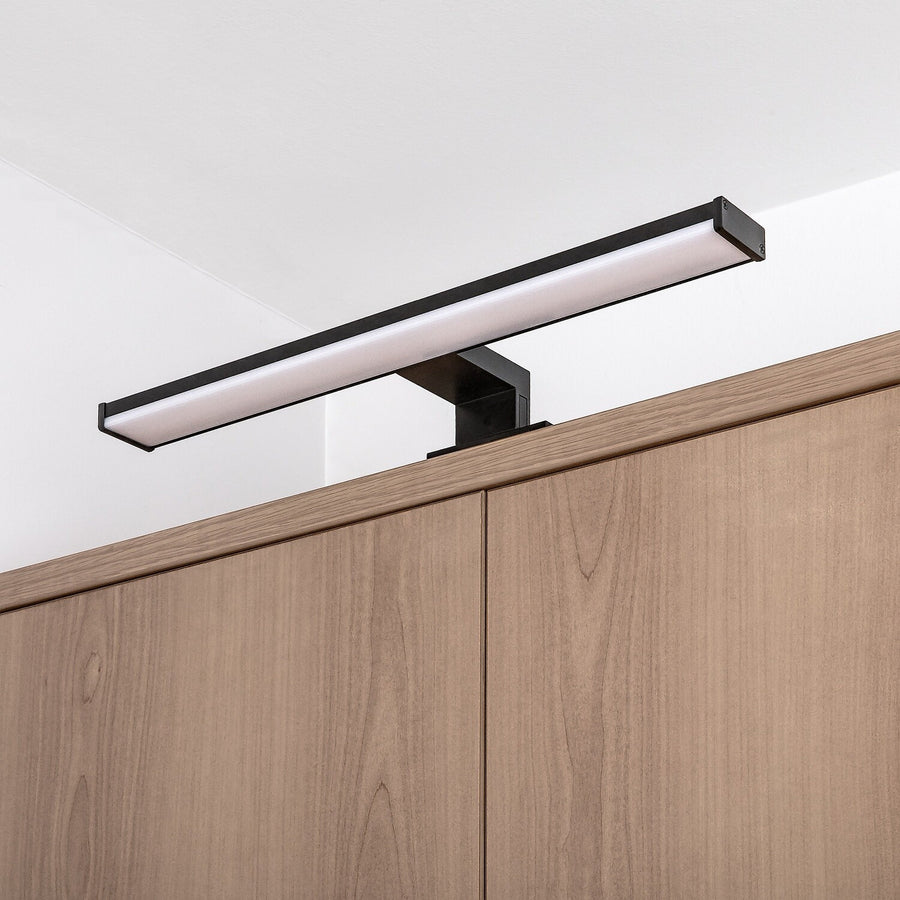 Bathroom Wall Sconce, Seyra, LED 8W, 4000K, 650 lm, L40 cm, Black, IP44, 75112