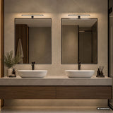Bathroom Wall Sconce, Seyra, LED 8W, 4000K, 650 lm, L40 cm, Black, IP44, 75112
