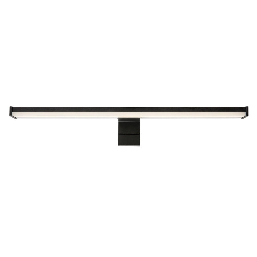 Bathroom Wall Sconce, Seyra, LED 8W, 4000K, 650 lm, L40 cm, Black, IP44, 75112