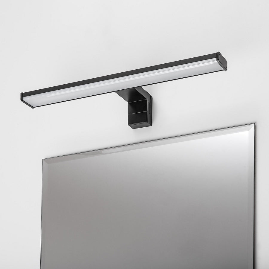 Bathroom Wall Sconce, Seyra, LED 8W, 4000K, 650 lm, L40 cm, Black, IP44, 75112