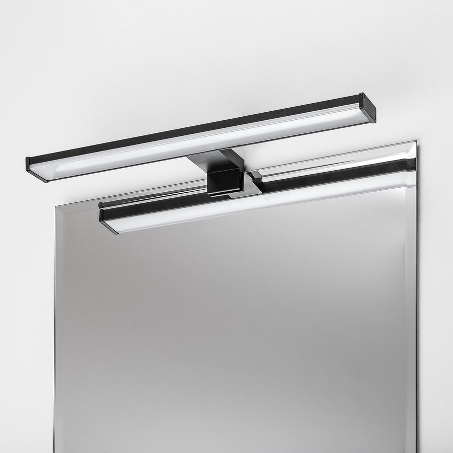 Bathroom Wall Sconce, Seyra, LED 8W, 4000K, 650 lm, L40 cm, Black, IP44, 75112