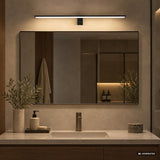 Bathroom Wall Sconce, Seyra, LED 12W, 4000K, 910 lm, L60 cm, Black, IP44, 75113