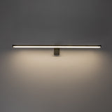 Bathroom Wall Sconce, Seyra, LED 12W, 4000K, 910 lm, L60 cm, Black, IP44, 75113