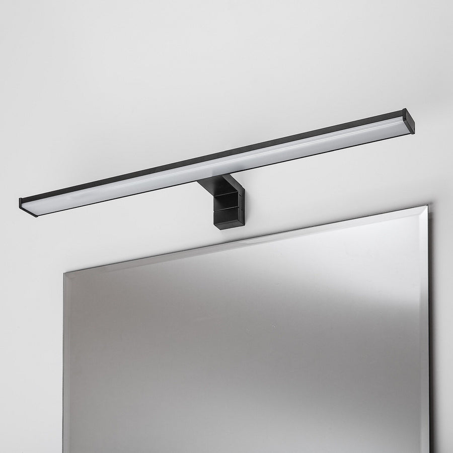 Bathroom Wall Sconce, Seyra, LED 12W, 4000K, 910 lm, L60 cm, Black, IP44, 75113
