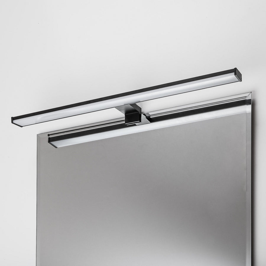 Bathroom Wall Sconce, Seyra, LED 12W, 4000K, 910 lm, L60 cm, Black, IP44, 75113