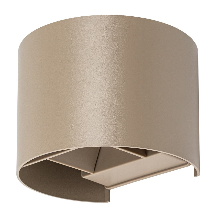 Outdoor Wall Sconce, Virna, 5W LED, 420 lm, color temperatures 2700, 4000, 6500 K, IP54, gray-beige, 77217