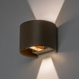 Outdoor Wall Sconce, Virna, 5W LED, 420 lm, color temperatures 2700, 4000, 6500 K, IP54, gray-beige, 77217