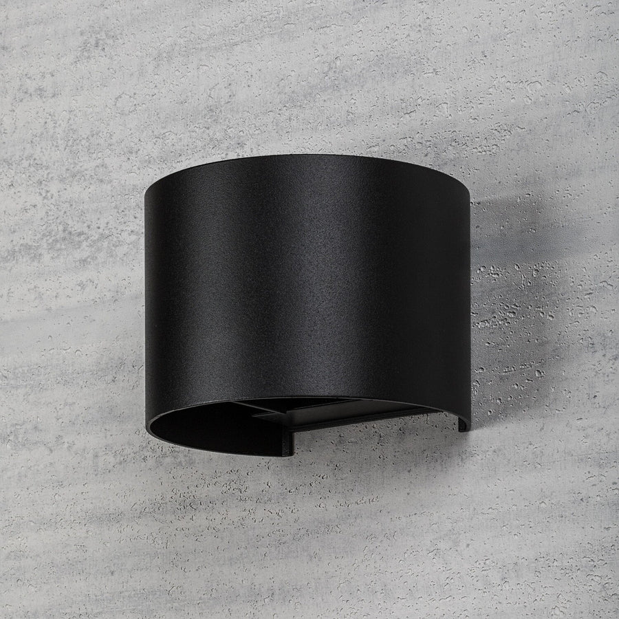 Outdoor Wall Sconce, Virna, 5W LED, 420 lm, color temperatures 2700, 4000, 6500 K, IP54, black, 77218
