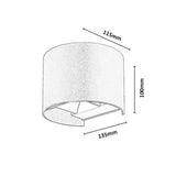 Outdoor Wall Sconce, Virna, 5W LED, 420 lm, color temperatures 2700, 4000, 6500 K, IP54, black, 77218