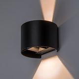 Outdoor Wall Sconce, Virna, 5W LED, 420 lm, color temperatures 2700, 4000, 6500 K, IP54, black, 77218