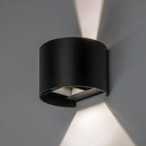 Outdoor Wall Sconce, Virna, 5W LED, 420 lm, color temperatures 2700, 4000, 6500 K, IP54, black, 77218