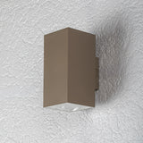 Outdoor Wall Sconce, Urfa, 18W LED, 1800 lm, color temperatures 2700, 4000, 6500 K, H 16 cm, IP65, gray-beige, 77215
