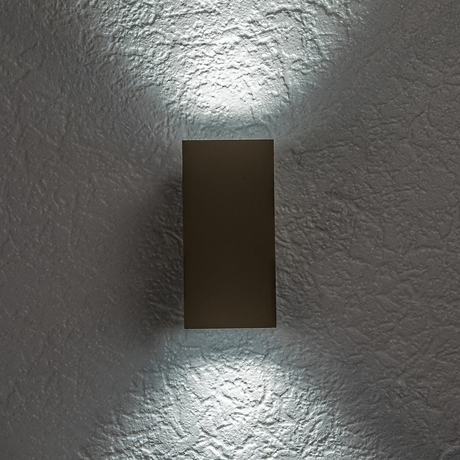 Outdoor Wall Sconce, Urfa, 18W LED, 1800 lm, color temperatures 2700, 4000, 6500 K, H 16 cm, IP65, gray-beige, 77215