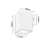 Outdoor Wall Sconce, Urfa, 9W LED, 900 lm, color temperatures 2700, 4000, 6500 K, H 11.5 cm, IP65, gray-beige, 77216