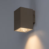 Outdoor Wall Sconce, Urfa, 9W LED, 900 lm, color temperatures 2700, 4000, 6500 K, H 11.5 cm, IP65, gray-beige, 77216
