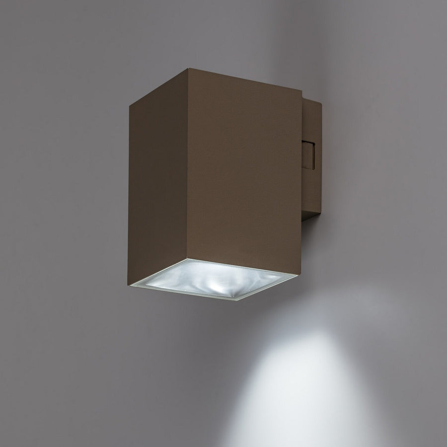 Outdoor Wall Sconce, Urfa, 9W LED, 900 lm, color temperatures 2700, 4000, 6500 K, H 11.5 cm, IP65, gray-beige, 77216