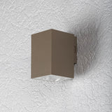 Outdoor Wall Sconce, Urfa, 9W LED, 900 lm, color temperatures 2700, 4000, 6500 K, H 11.5 cm, IP65, gray-beige, 77216