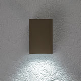 Outdoor Wall Sconce, Urfa, 9W LED, 900 lm, color temperatures 2700, 4000, 6500 K, H 11.5 cm, IP65, gray-beige, 77216