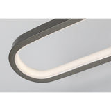 Bathroom Wall Sconce, Odran, LED 18W, 1350 lm, 4000K, L60 cm, gunmetal, IP44, 75115