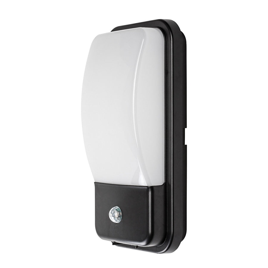 Outdoor Wall Sconce, Matzen, LED 20W, 1860 lm, 4000 K, H 30 cm, IP65, black, with PIR sensor, 77233